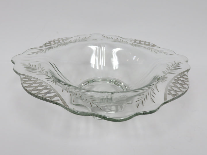 Vintage Footed Serving Bowl