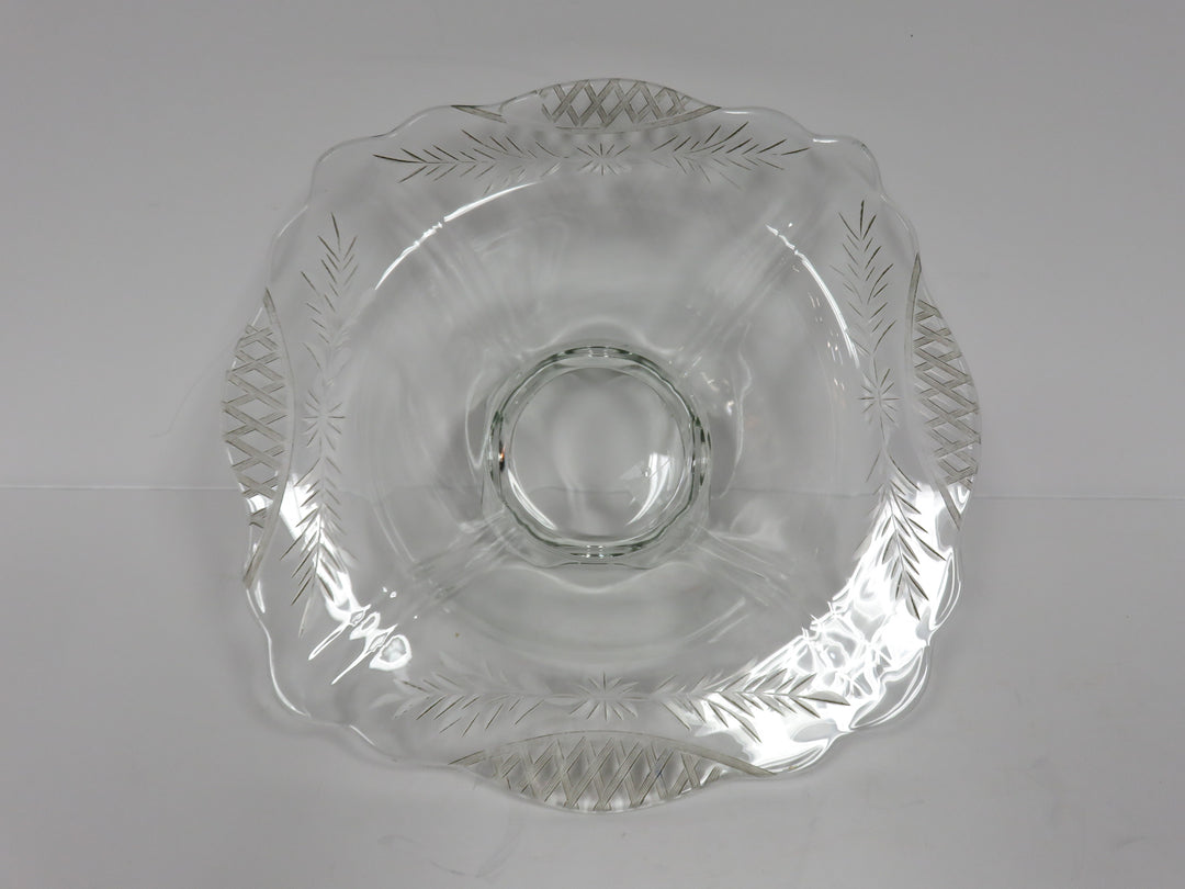 Vintage Footed Serving Bowl