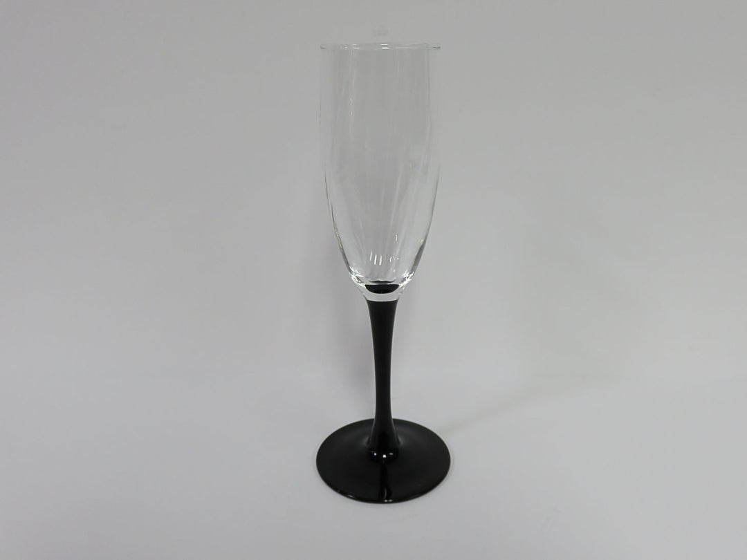 Black Stem Champagne Flutes