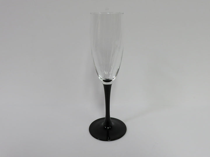 Black Stem Champagne Flutes