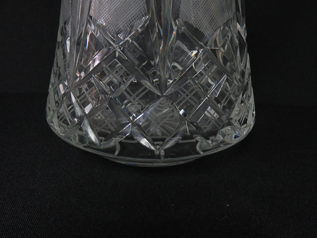 Geometric Cut Glass Pitcher