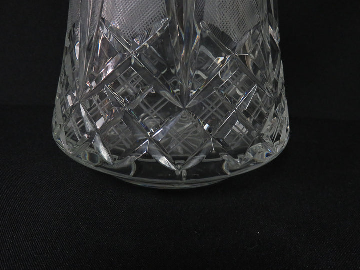 Geometric Cut Glass Pitcher