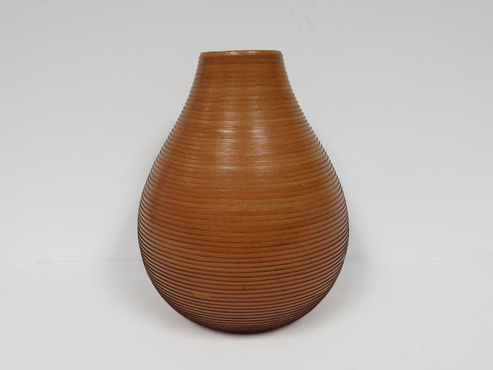Crate & Barrel Leather Vase