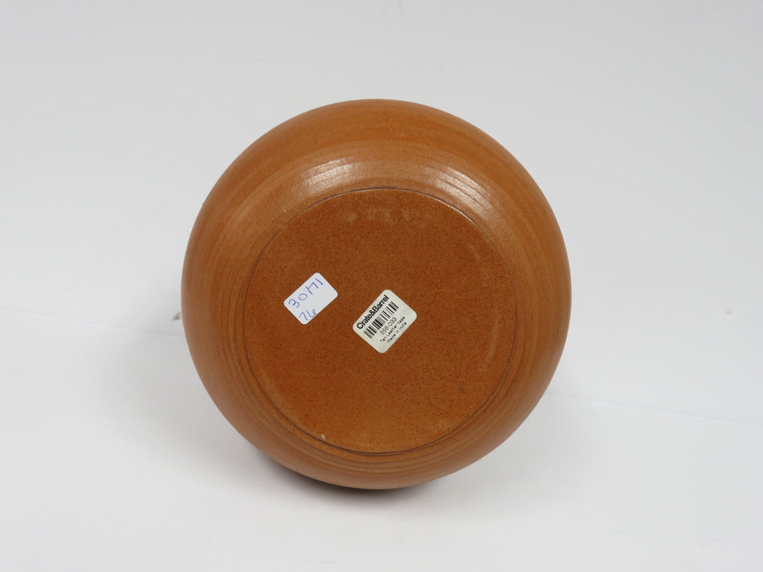 Crate & Barrel Leather Vase
