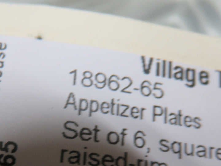 Appetizer Plates