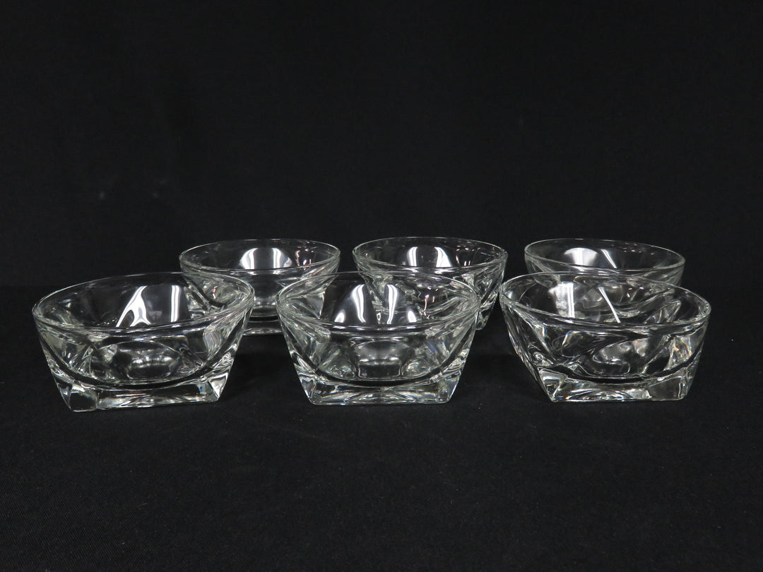 Square Base Glass Bowls