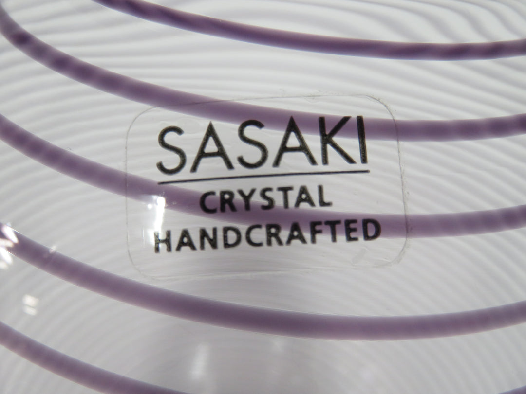 Sasaki Clear Spiral Vase
