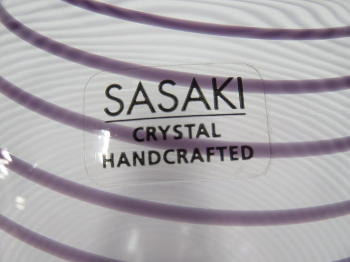 Sasaki Clear Spiral Vase