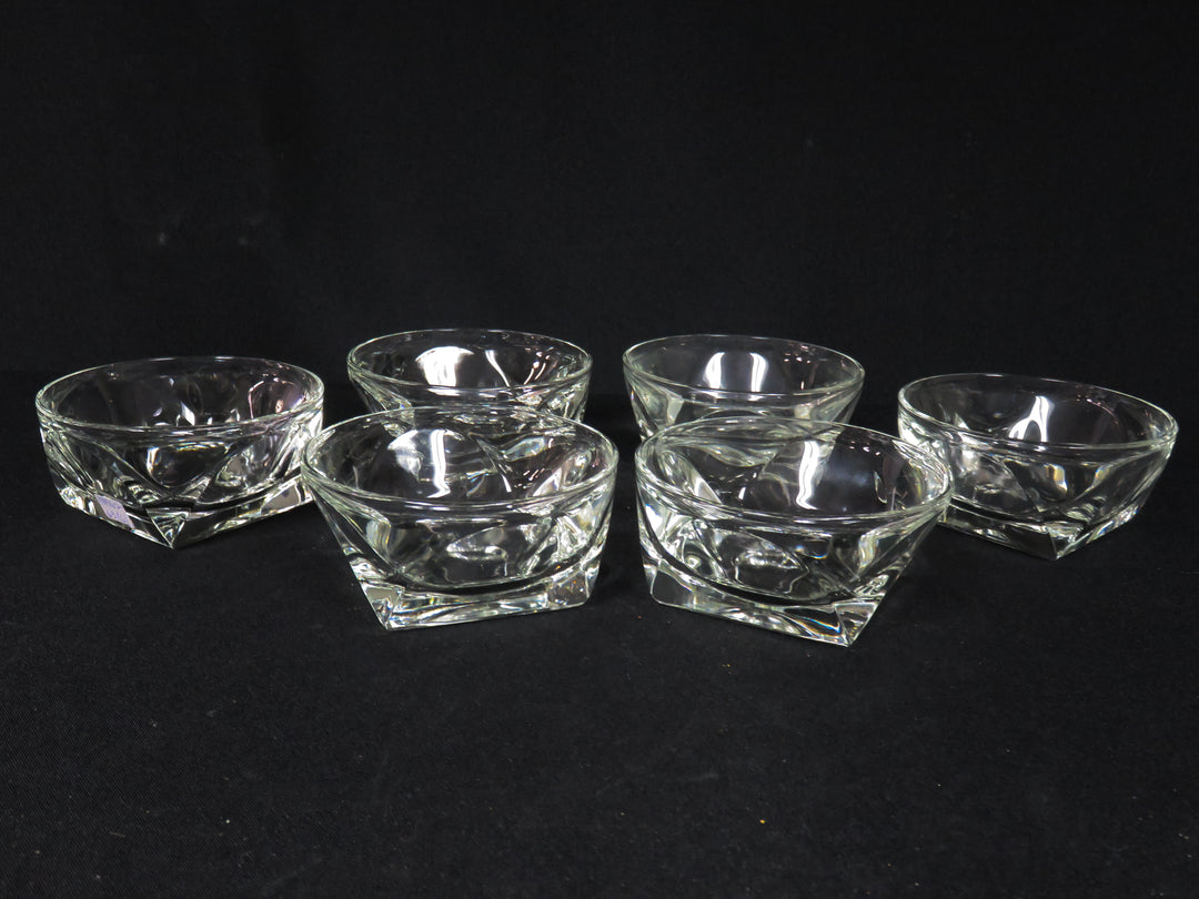 Square Base Glass Bowls