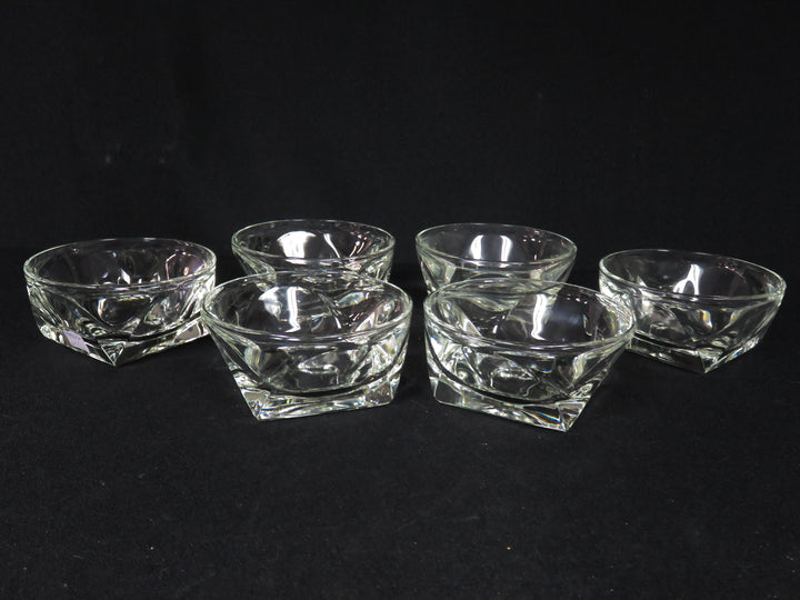Square Base Glass Bowls
