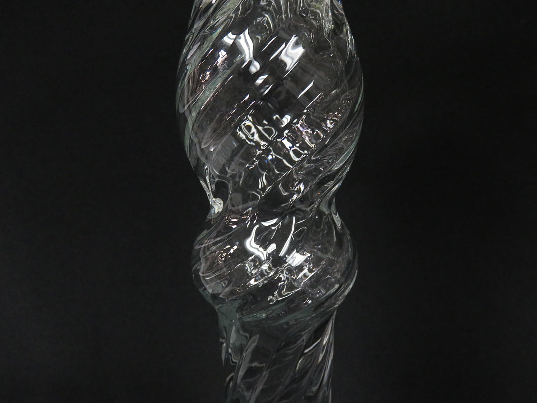 Swirl Glass Candlesticks