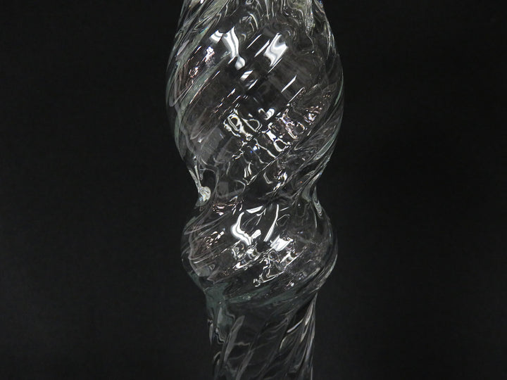 Swirl Glass Candlesticks