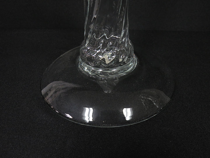 Swirl Glass Candlesticks