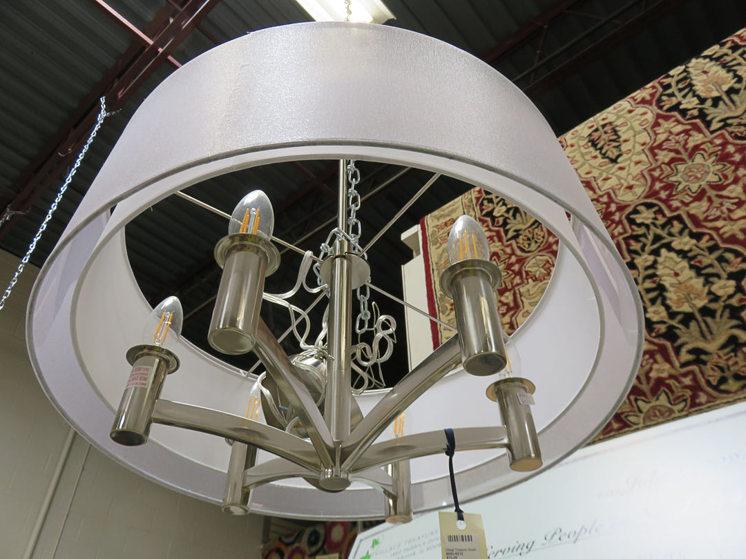 Six Light Drum Chandelier