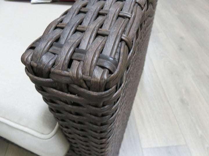 Brown Resin Wicker Porch Chair