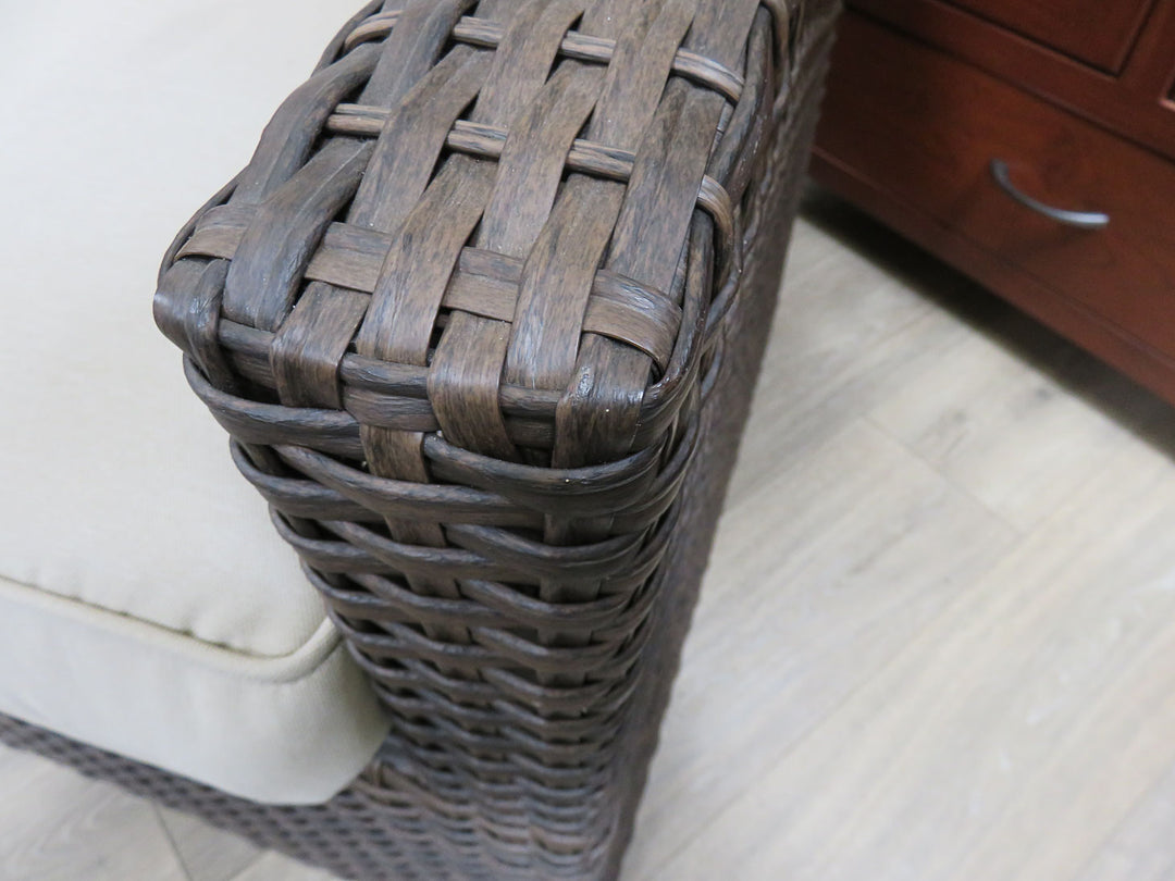 Brown Resin Wicker Porch Chair