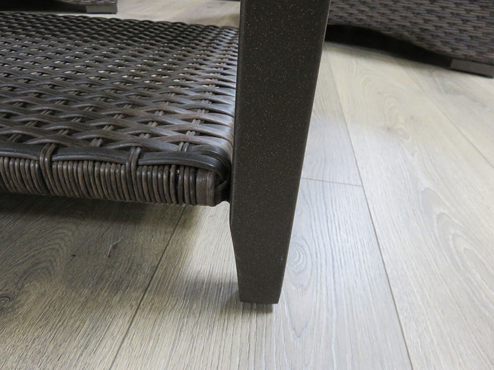 Brown Resin Wicker Coffee Table