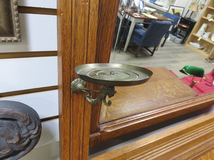 Antique Dresser with Carved Mirror