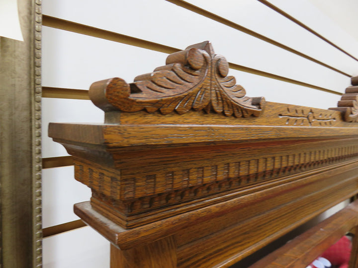 Antique Dresser with Carved Mirror