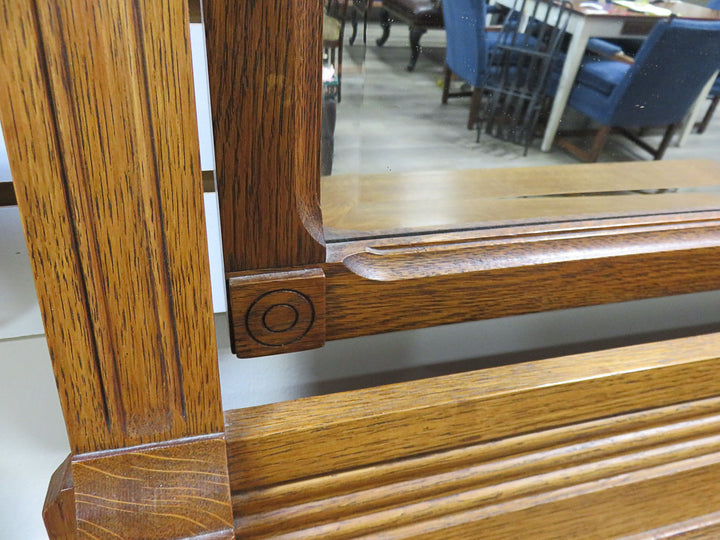 Antique Dresser with Carved Mirror