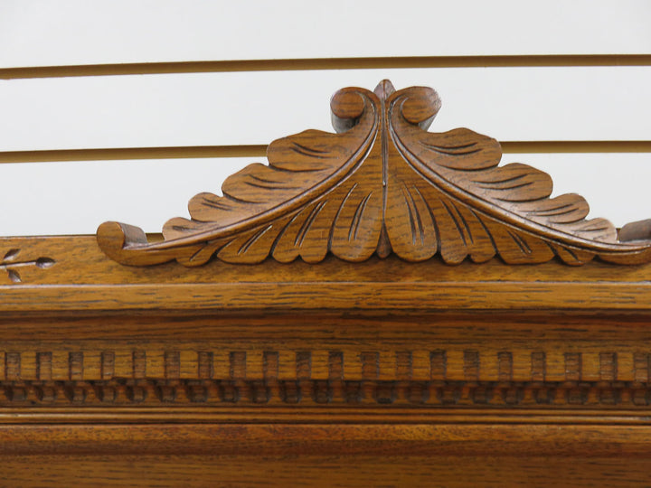 Antique Dresser with Carved Mirror
