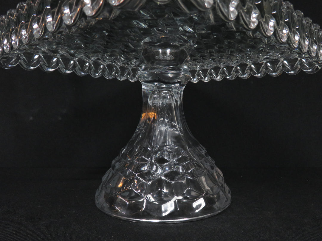 Fostoria Square Pedestal Cake Stand