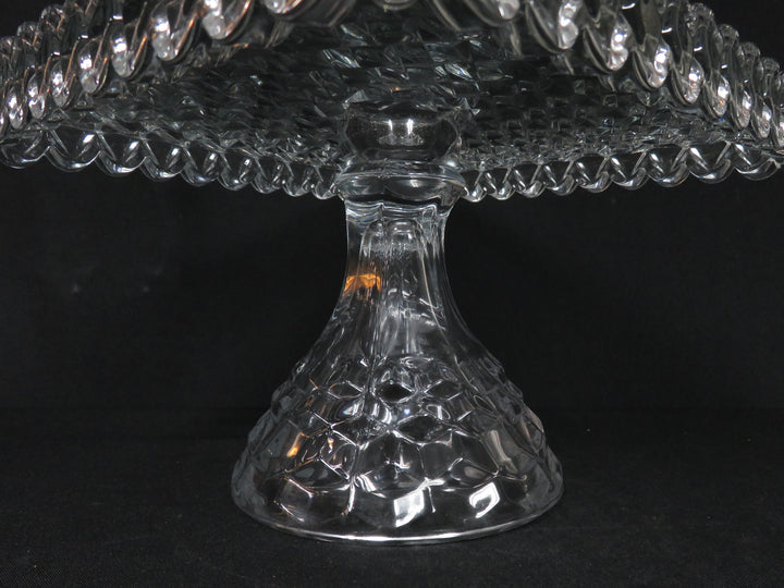Fostoria Square Pedestal Cake Stand