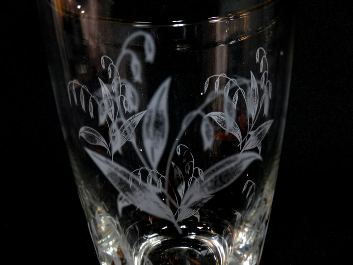 MCM Libbey Lily of The Valley Glasses