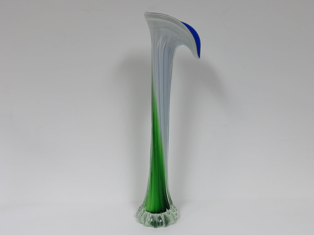 Murano Style Calla Lily Vase