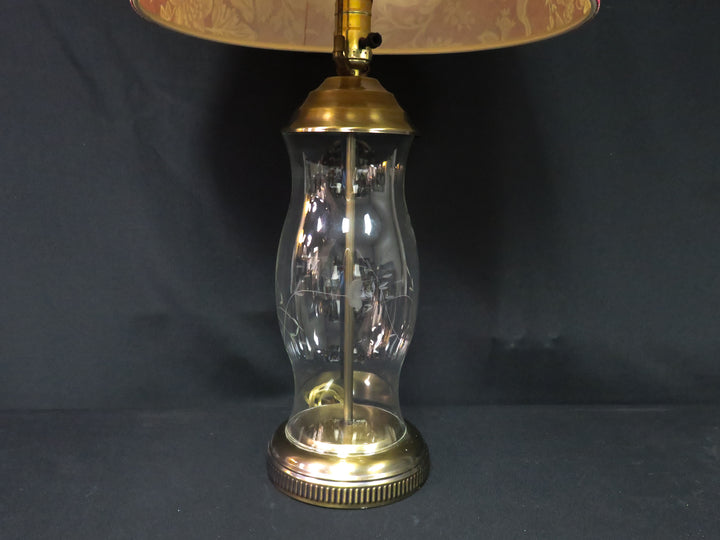 Glass Chimney Base Table Lamp