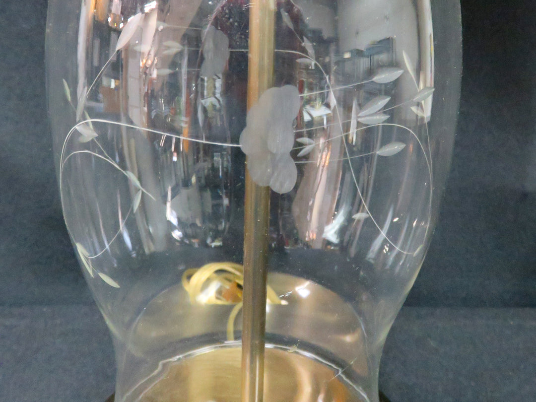 Glass Chimney Base Table Lamp