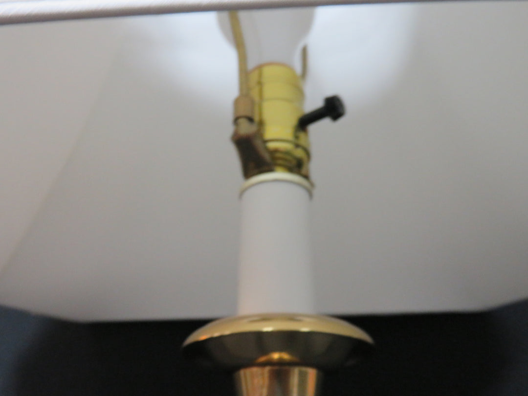 Brass Column Table Lamp