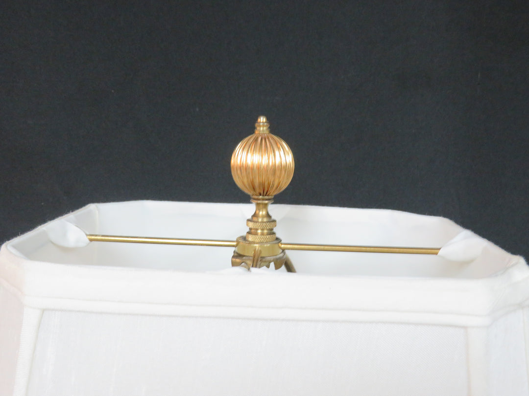 Brass Column Table Lamp