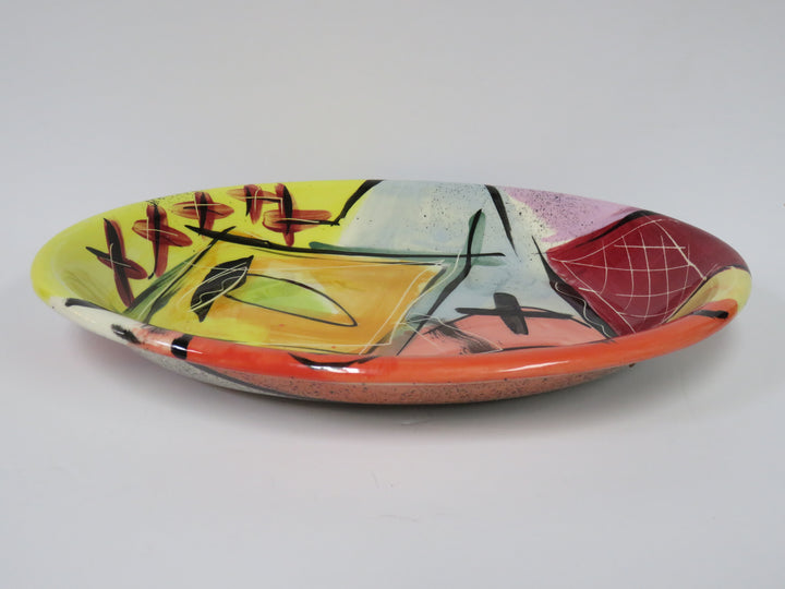 Colorful Artist Signed Bowl