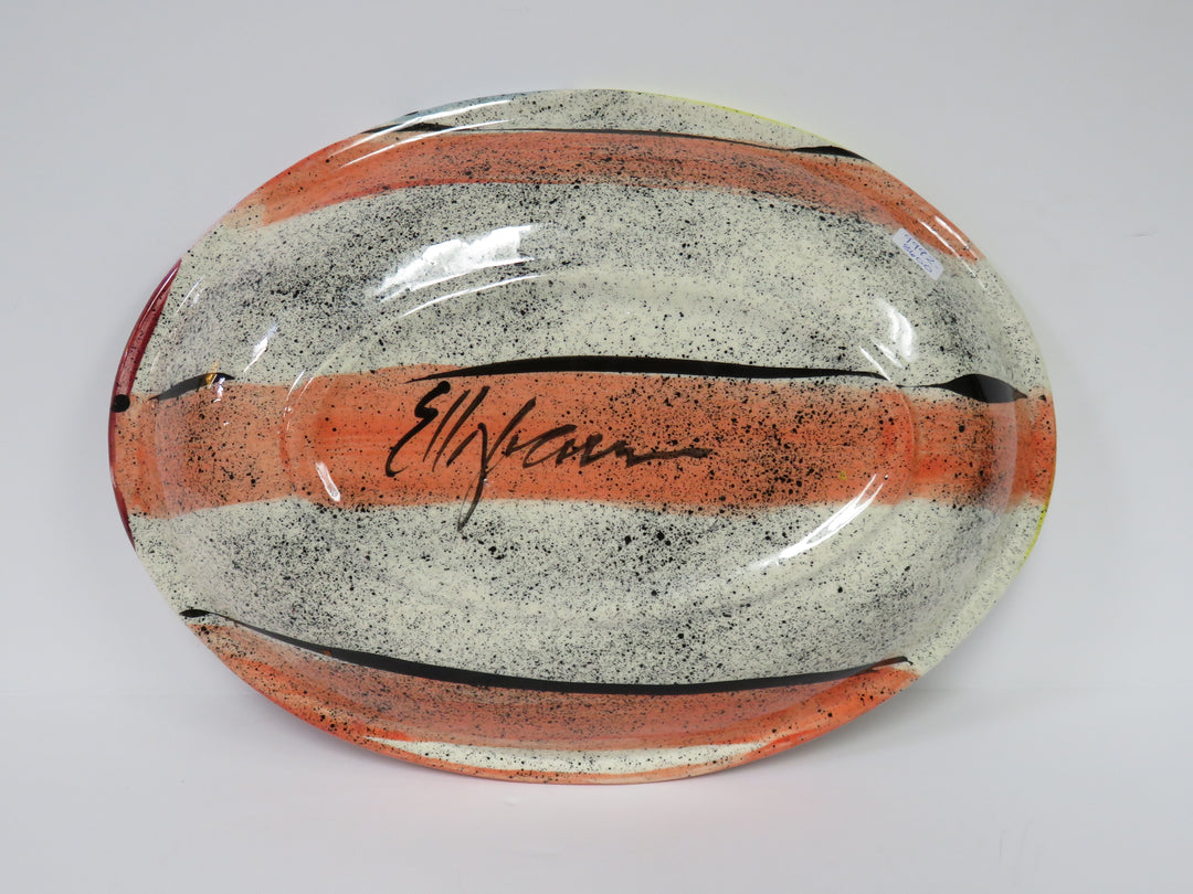 Colorful Artist Signed Bowl