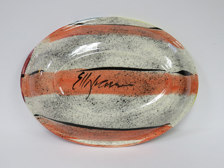 Colorful Artist Signed Bowl