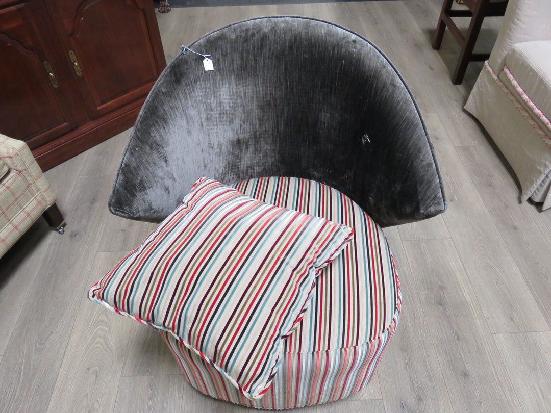 Contemporary Upholstered Swivel Chair