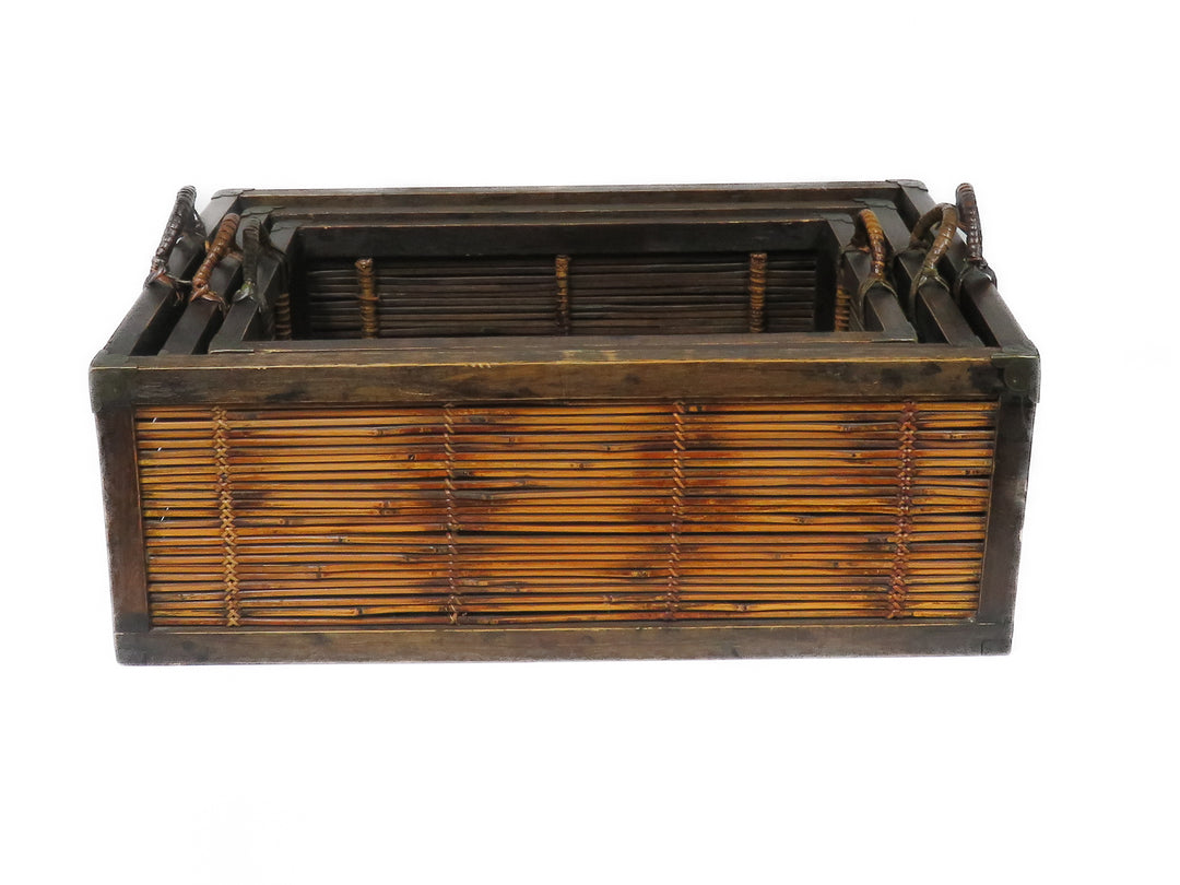 Split Bamboo Nesting Baskets