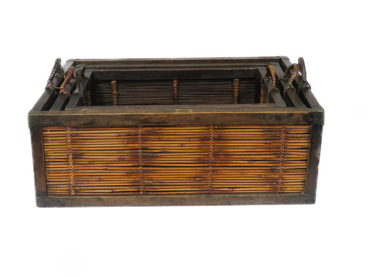 Split Bamboo Nesting Baskets