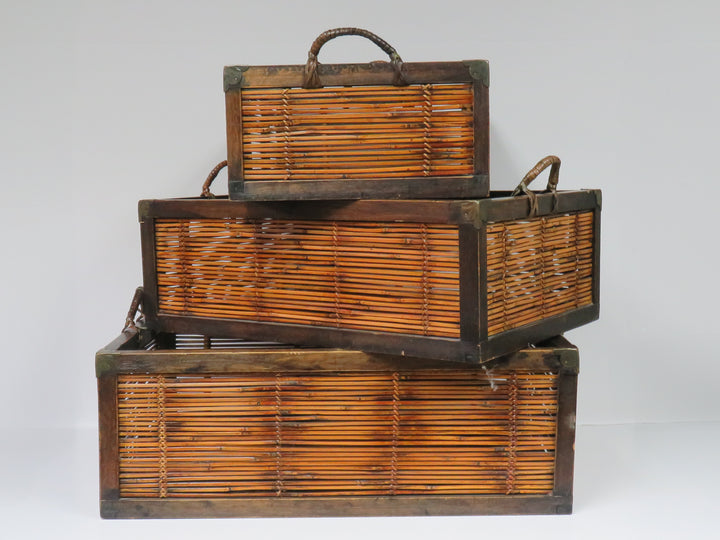 Split Bamboo Nesting Baskets