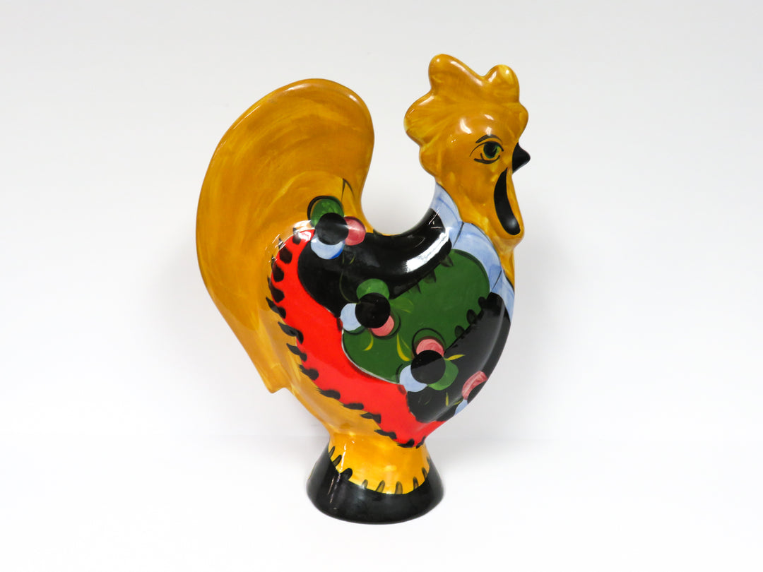 Colorful Rooster Sculpture