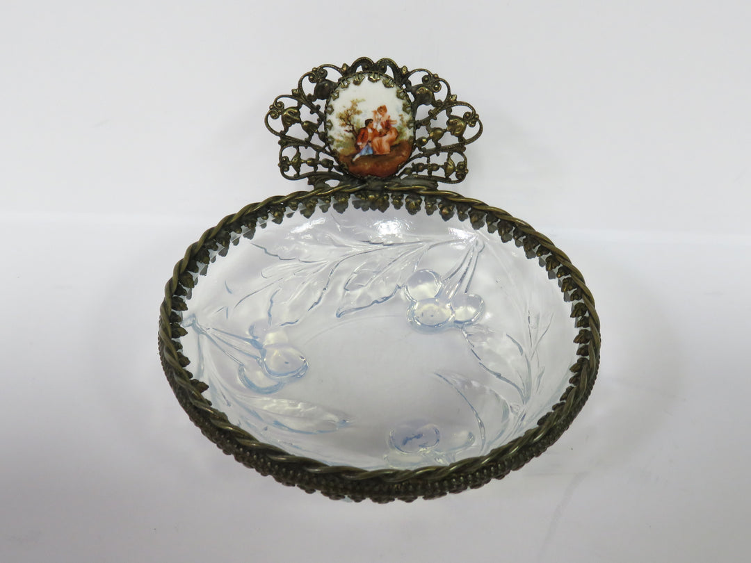 Vintage Opalescent Trinket Dish