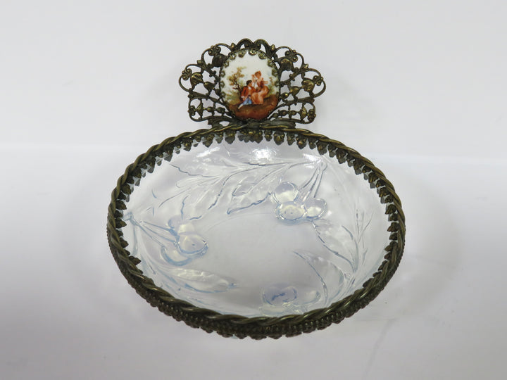 Vintage Opalescent Trinket Dish