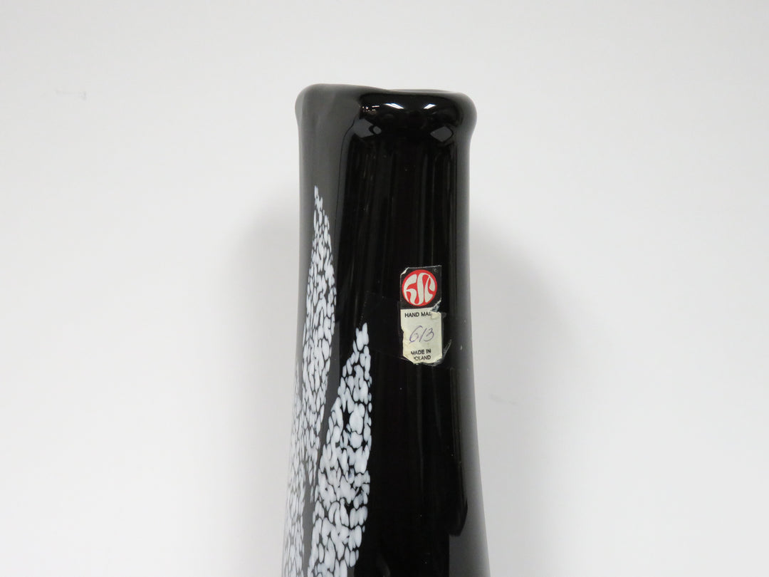 MCM Style Black Vase