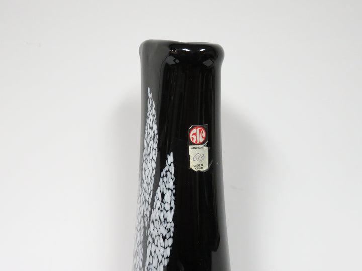 MCM Style Black Vase