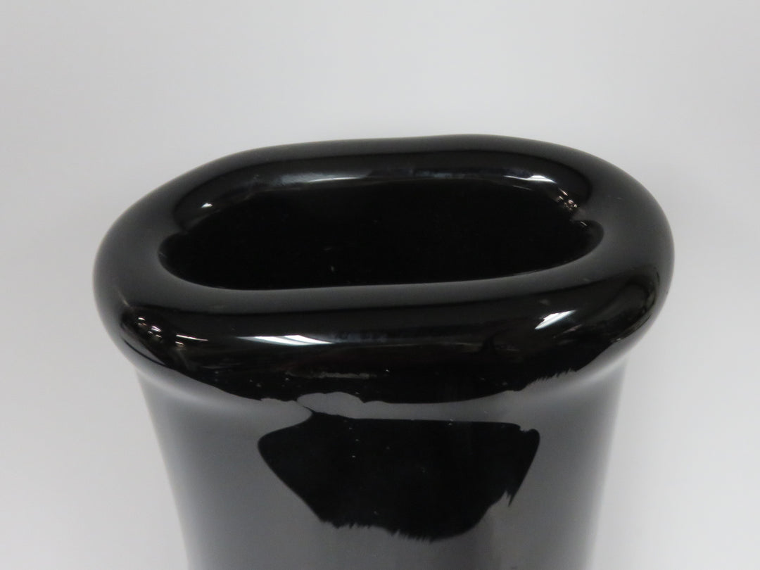 MCM Style Black Vase