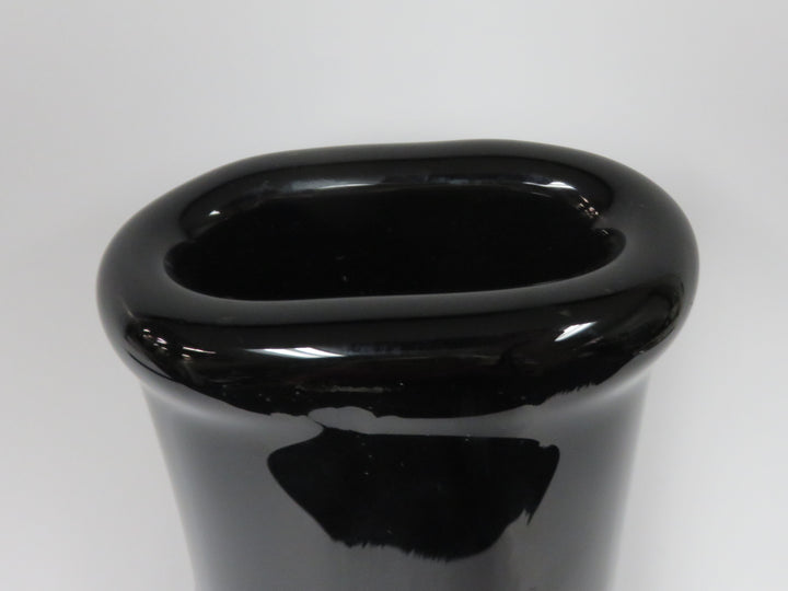 MCM Style Black Vase
