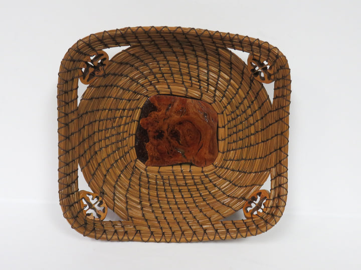 Coiled Pine Needle Dish