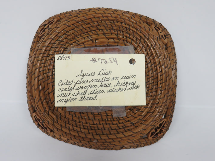 Coiled Pine Needle Dish
