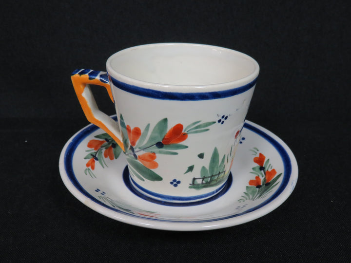 Henriot Quimper Demitasse Cups and Saucers